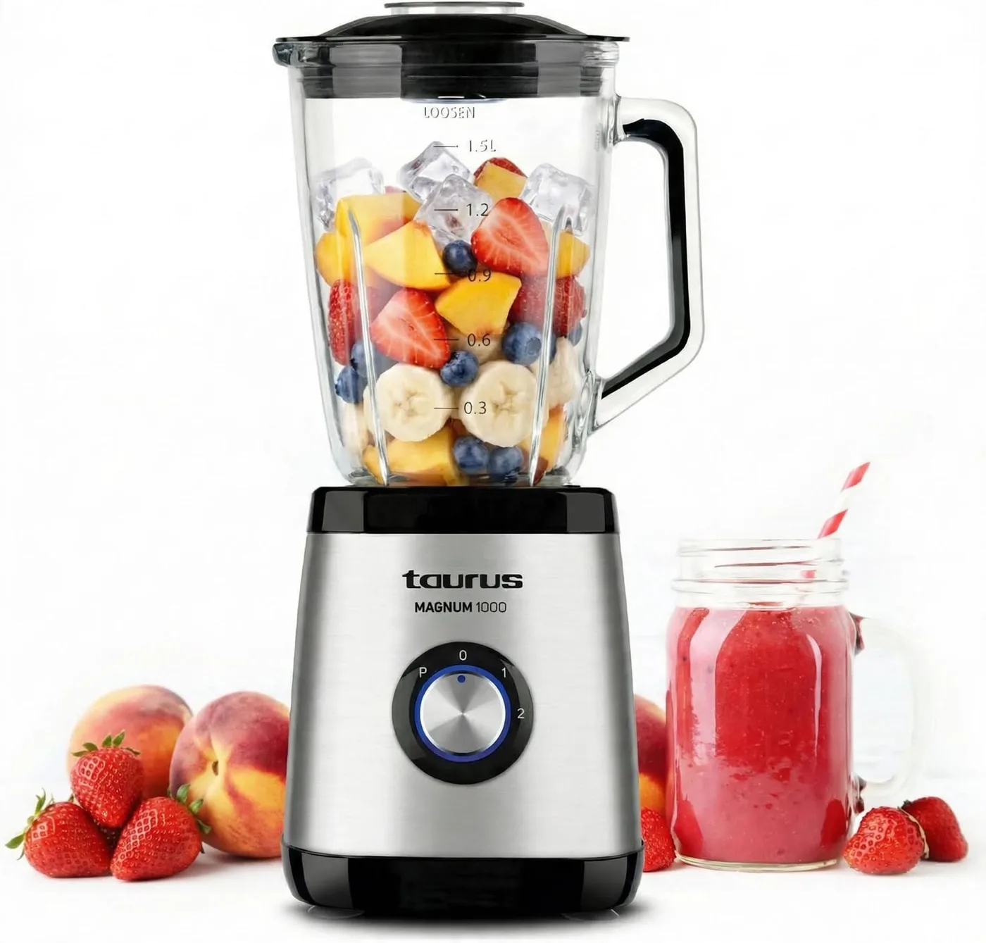 Blender Taurus Magnum 1000. 1000W, vas sticla 1,5l