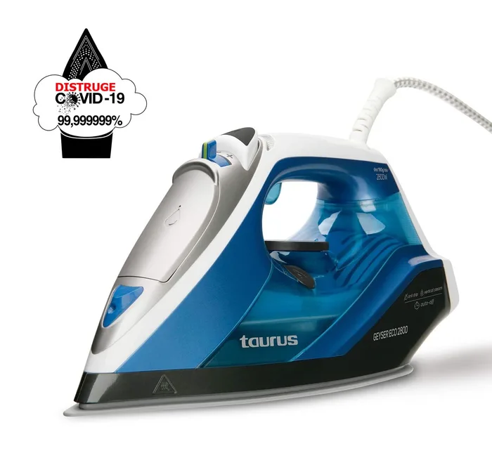 Fier de călcat Taurus Geyser Eco 2800,2800w, 180g/min, talpă Titan, auto-stop