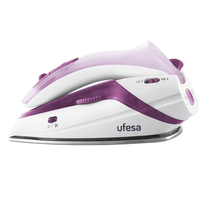 Fier de voiaj Ufesa PERFECT TRIP, 1100W, talpă inox, 115V/230V – imaginea 2