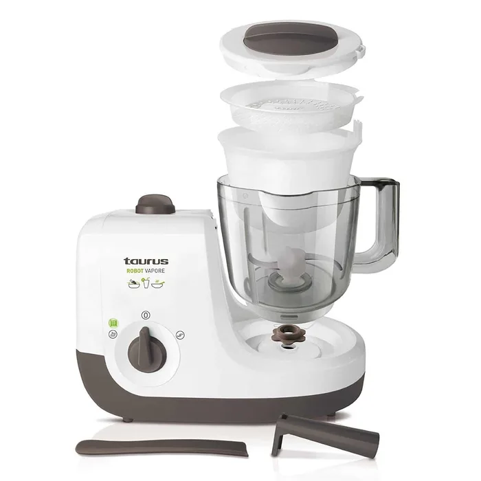 Robot Taurus Robot Vapore, 750 W, gătit alimente copii, blender/tocător/steamer – imaginea 3