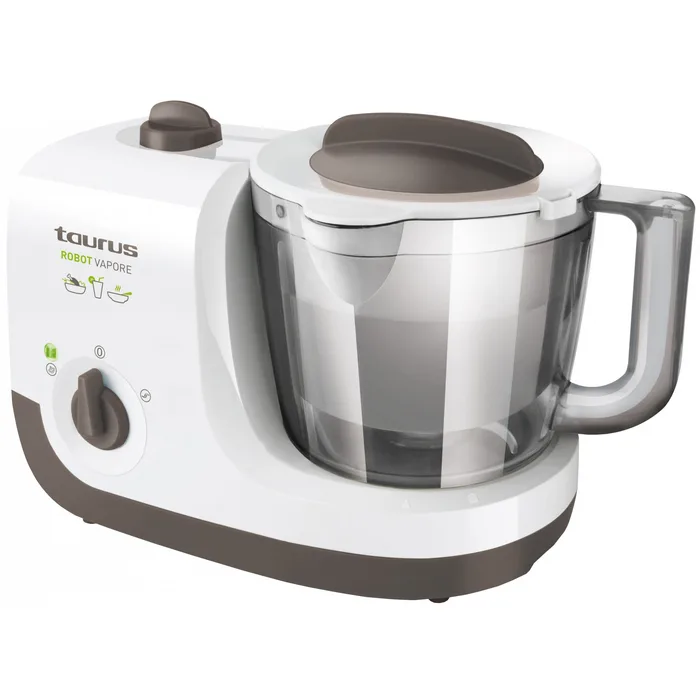 Robot Taurus Robot Vapore, 750 W, gătit alimente copii, blender/tocător/steamer