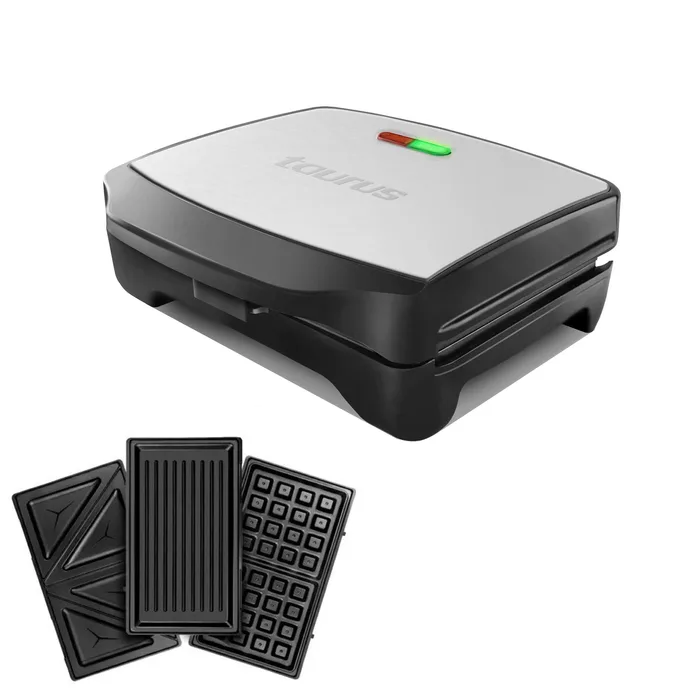 Sandwich maker 3 in 1 Taurus Miami Premium. 900W, 3 plăci interschimbabile