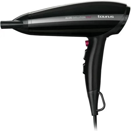 Uscător de păr Taurus Alizee 2200 Evolution, 2200w, 2 viteze+3 temperaturi, aer rece, duza. Negru